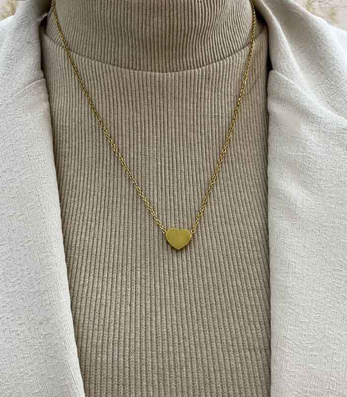 18k Tiny heart pendant