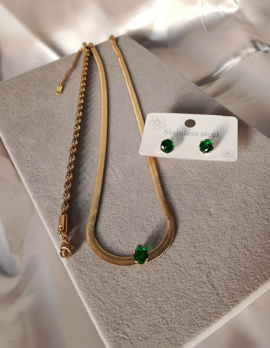 Emerald gemstone combo