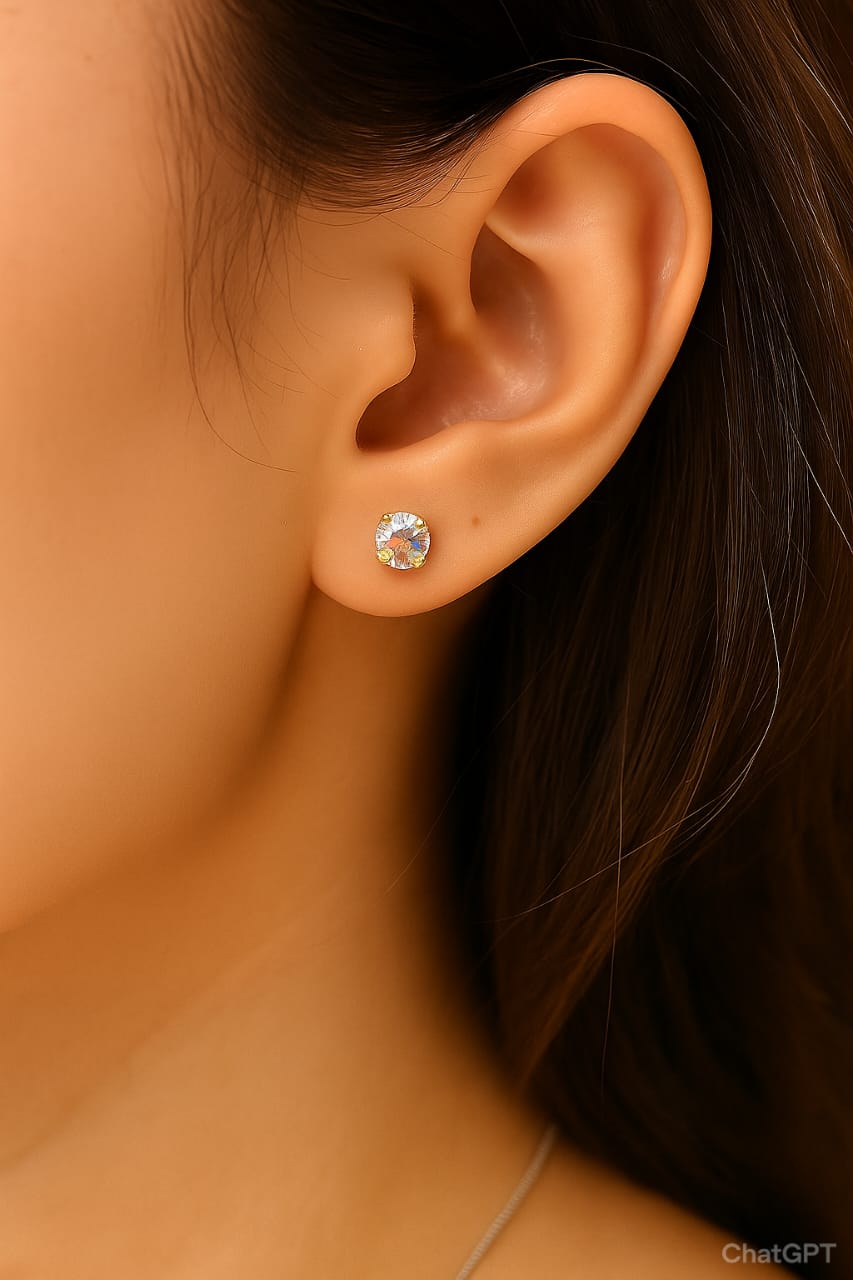 Minimalist zarconia set 18k