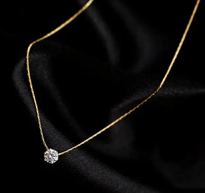 Bow lariat necklace worn — M Dot Accessories