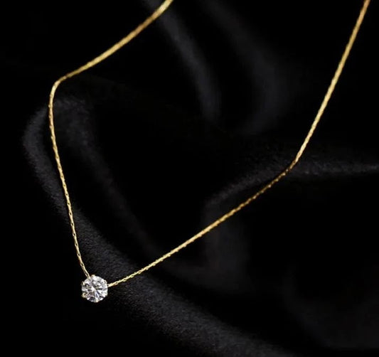 Bow lariat necklace worn — M Dot Accessories