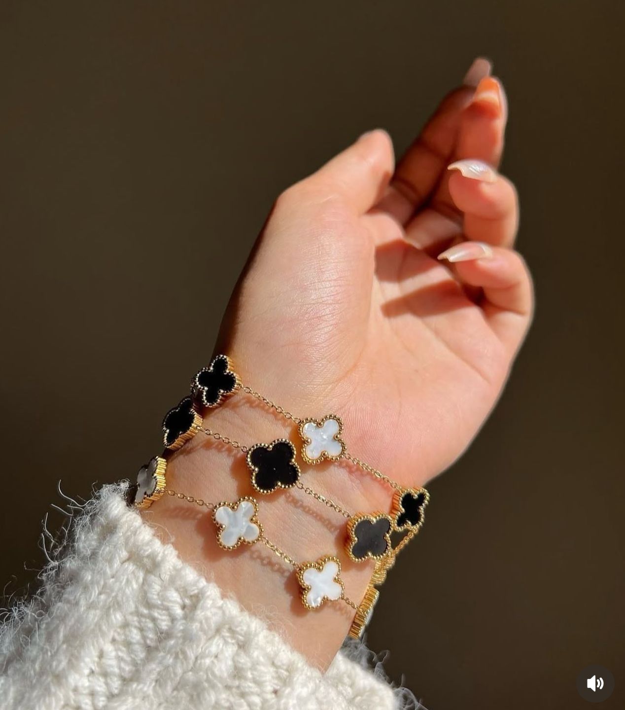 CLOVER BRACELET DOUBLE SIDED