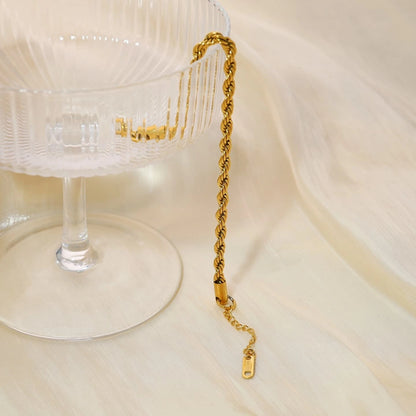 GOLD ROPE BRACELET