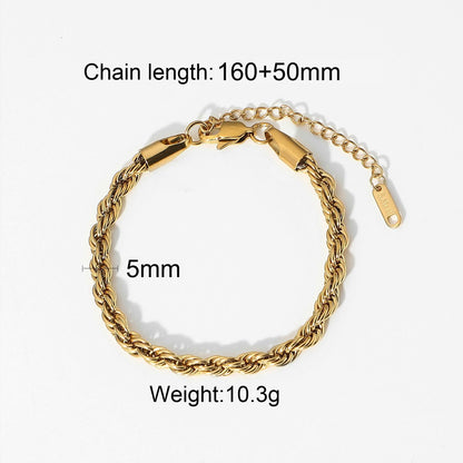 GOLD ROPE BRACELET