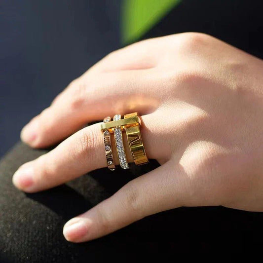 Trio stack Roman Ring