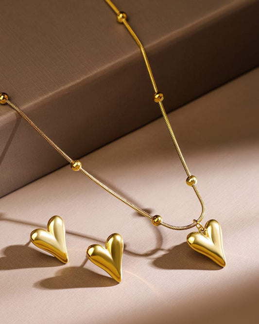 18k Heart set