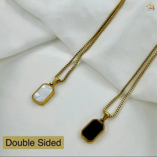 Double sided chip pendant