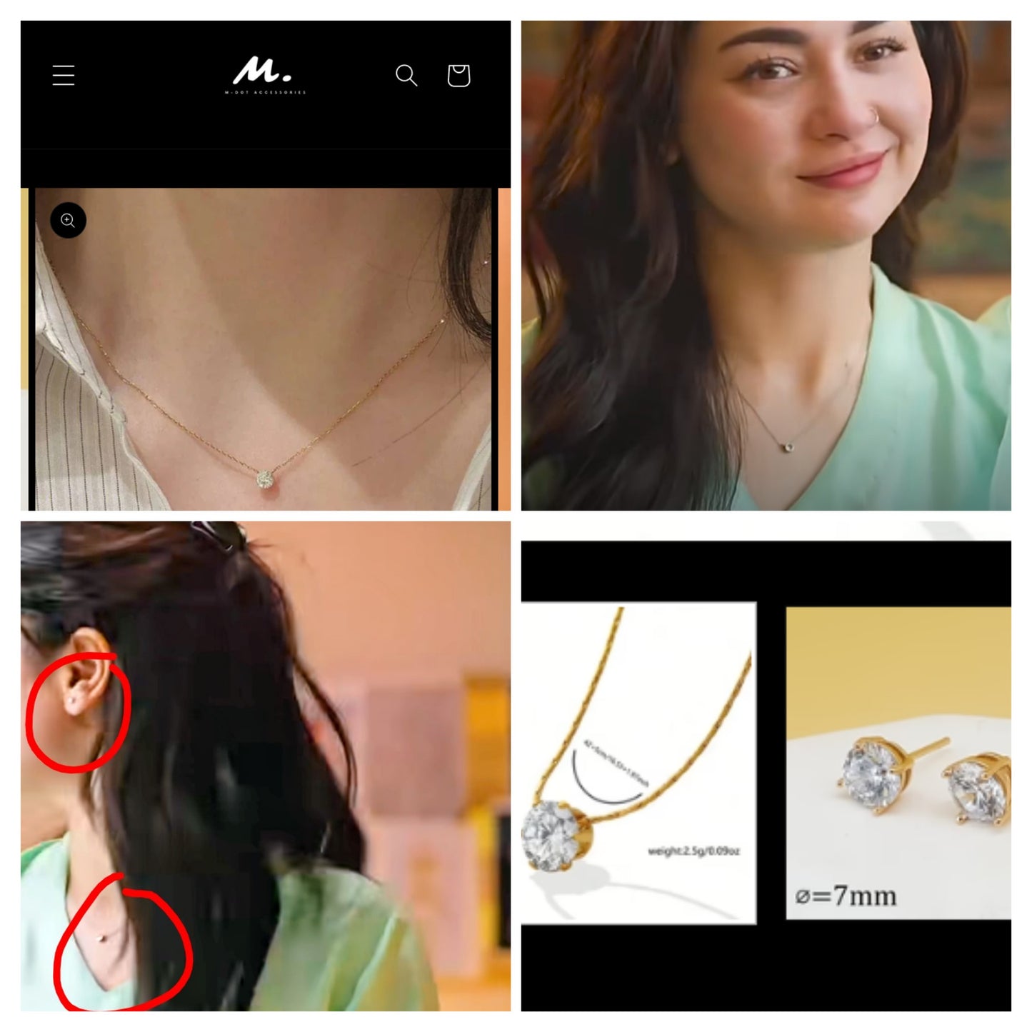 Minimalist zarconia set 18k