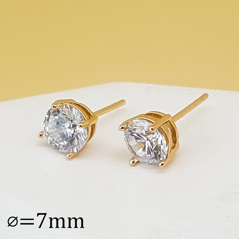 Minimalist zarconia set 18k