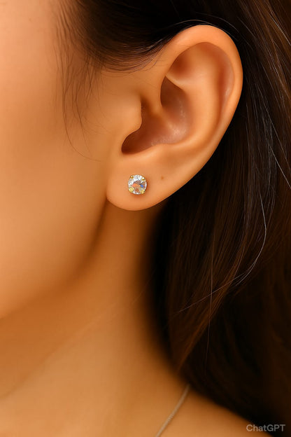 Minimalist zarconia set 18k